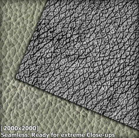 Grey premium leather 2000x2000 3D Model