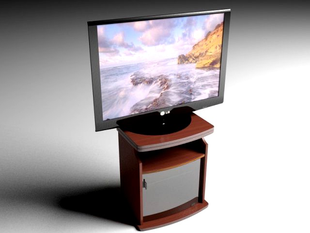 TV table  TV LG 3D Model