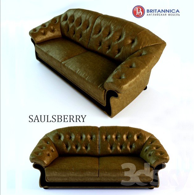 English leather sofa Saulsberry