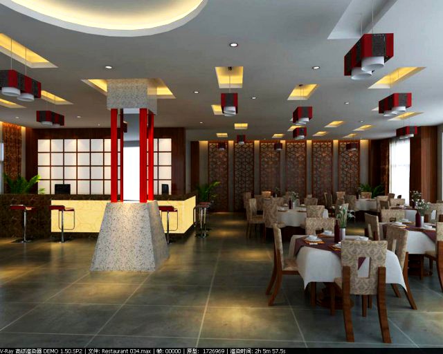 Restaurant 034 3D Model