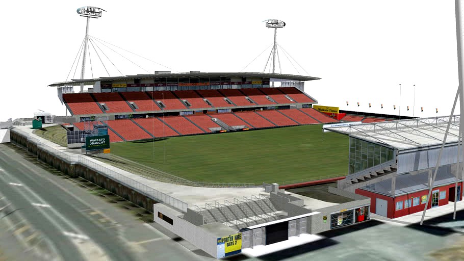 Waikato Stadium 3d model