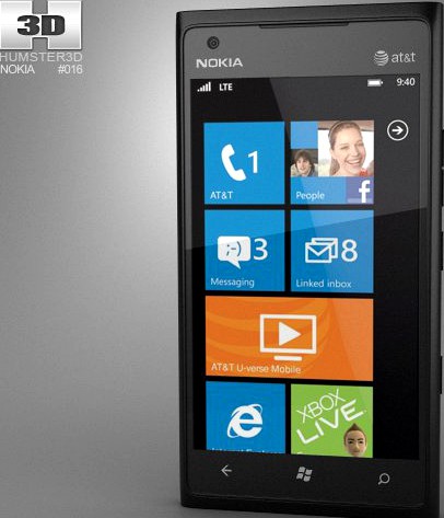 Nokia Lumia 900 3D Model