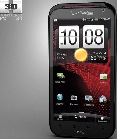 HTC Rezound 4G 3D Model