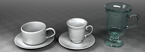 Coffee Cups 3D Model