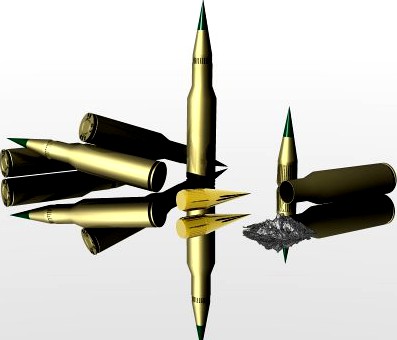 223 Ammo  Bullets 3D Model