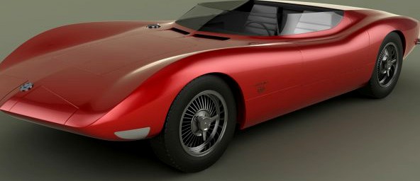 Chevrolet Corvair Monza SS 3D Model