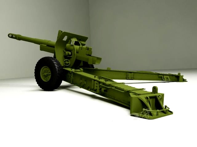 Gaubica ML20 artillery 3D Model