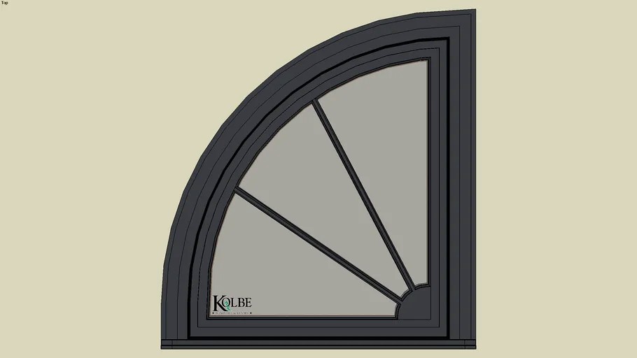 Kolbe Ultra Quarter-Circle Casement URTQRN1 (F.S. 1'-8' x 1'-11' R.O. 1'-8 1/2' x 1'-11 1/2')