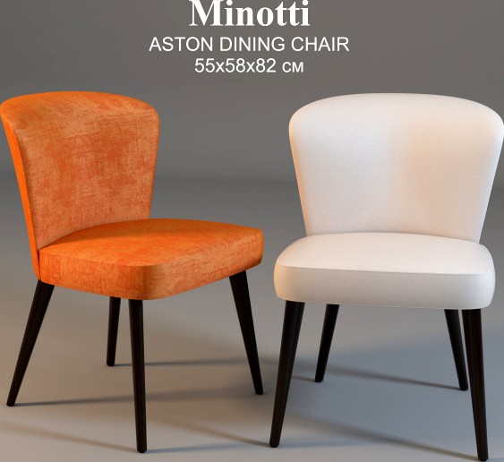 Minotti ASTON DINING CHAIR 55x58x82