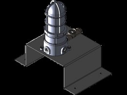 Hazardous Location Signal Light w/ Audible Alarm - Class 1 Div 2 - 4 Colors Avail - Steady or Strobe