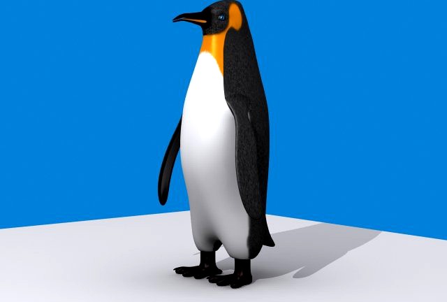 Penguin Emperor 3D Model