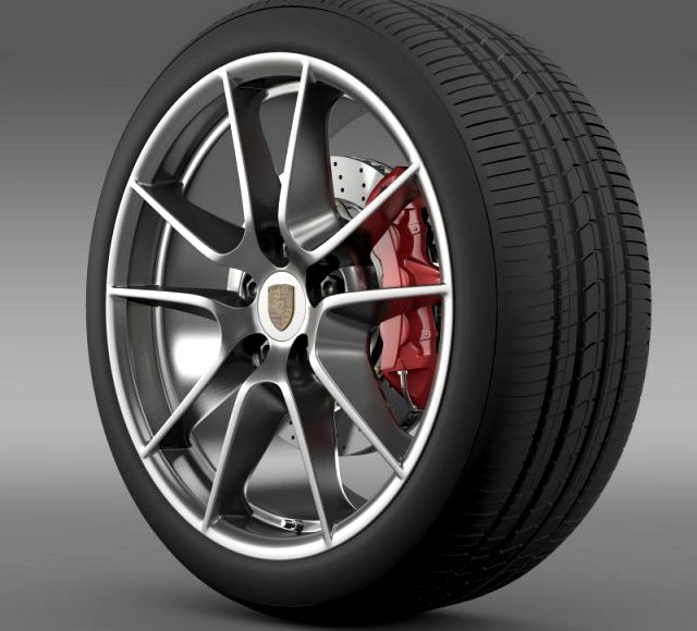 Porsche  911 Carerra 4 wheel 3D Model