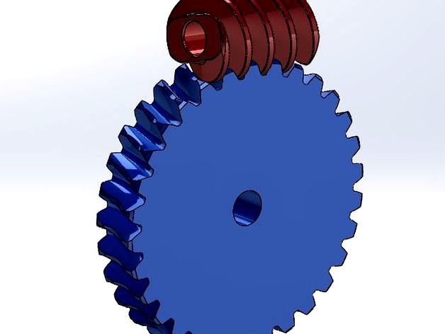 Worm Gear Set Example by dreyfusduke