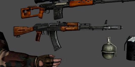 FPS pack 3D Model