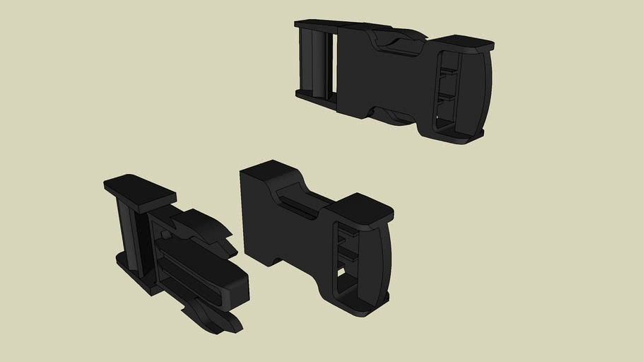 1' (25mm webbing) Fastex Side Release Buckle