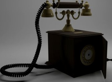 Old Telephone 3D Model