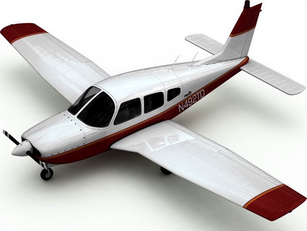 3D Models Piper PA28 Cherokee Arrow 3D Model