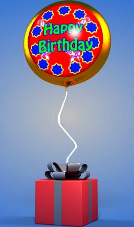 Birthday Balloon 3D Model