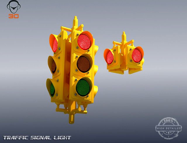 Traffic Signal Light 3D Model