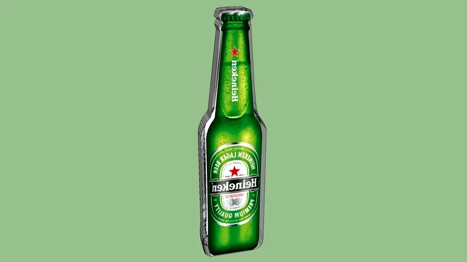 Heineken bottle sign