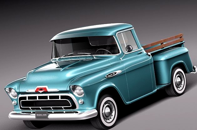 Chevrolet pickup 1957 3D Model