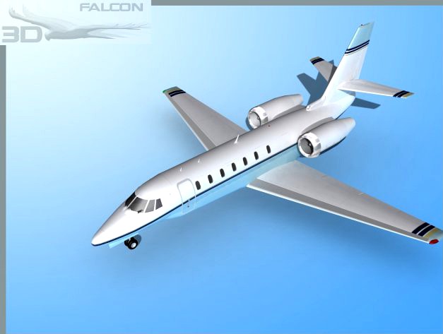 Falcon3D Citation Sovereign C680 F04 3D Model