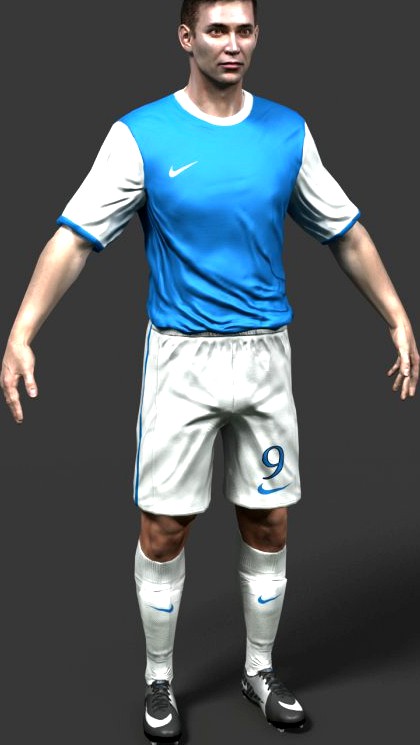 Soccer player 3D Model