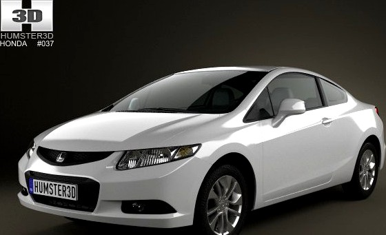 Honda Civic coupe 2013 3D Model