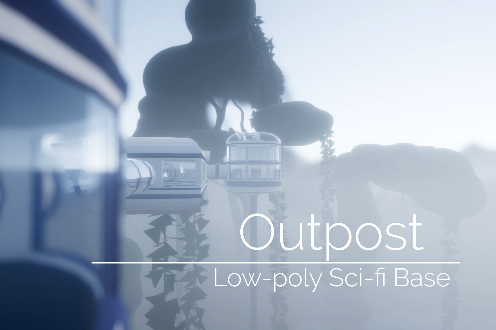 Outpost: Low Poly Sci-fi Base