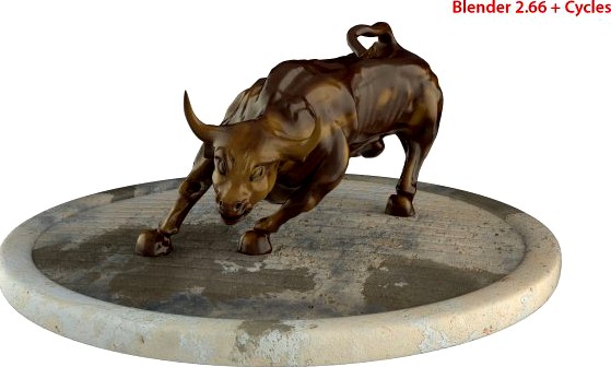 Charging Bull 3D Model