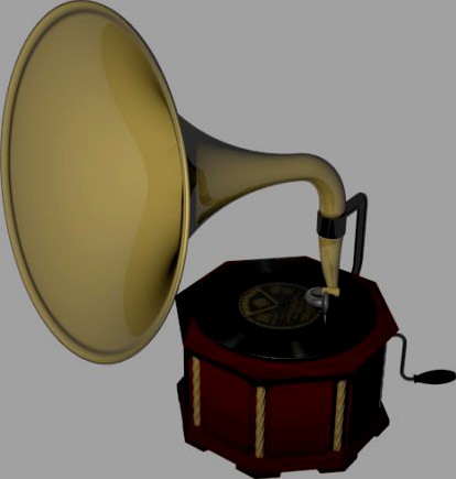 Gramophone 3D Model