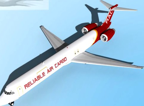 Falcon3D MD 80 Reliable Air Cargo 3D Model