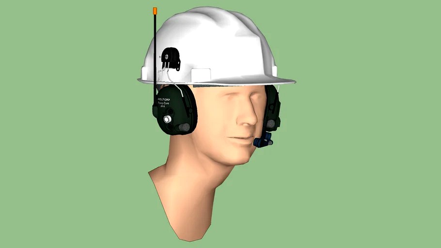 Safety First Series - Hearing Protection - Communications Headset 02 – Helmet Style