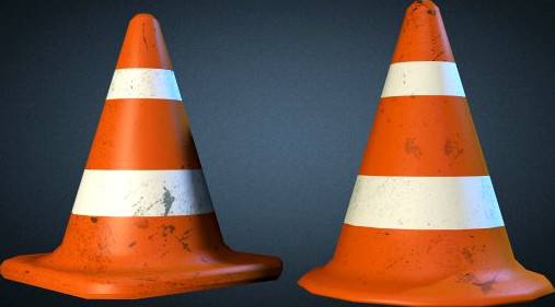 Traffic Cones 3D Model