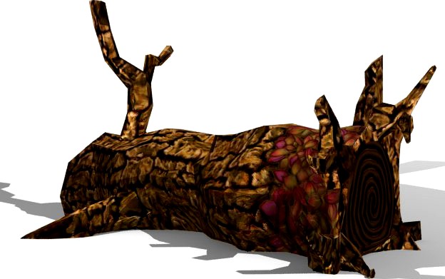 Toon Textured Dead Tree 3D Model