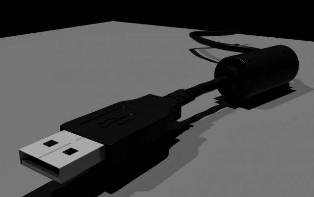 USB Cable 3D Model
