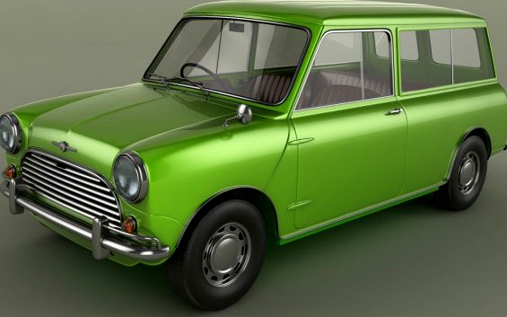 Morris Mini Minor Traveller 3D Model