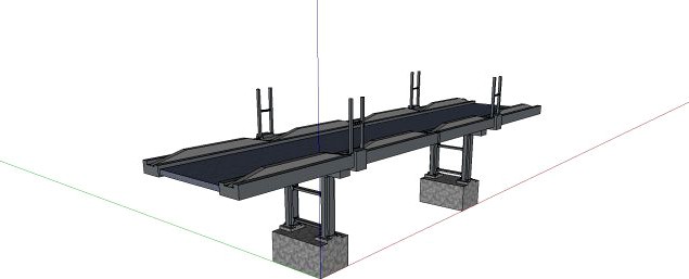 Steel Bridge 3D Model