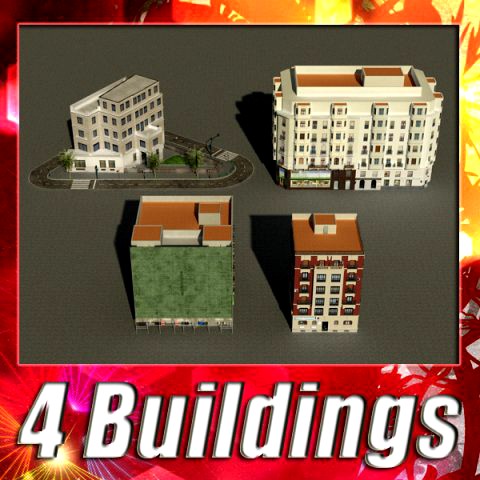 3D Models Building Collection 25  28 3D Model