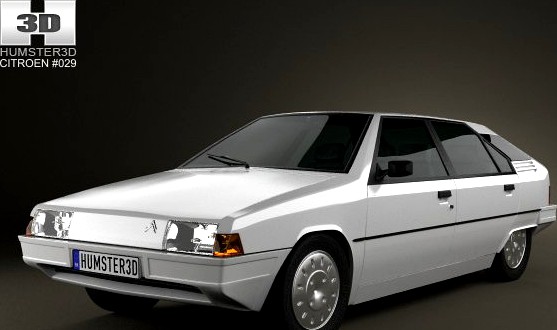 Citroen BX 1984 3D Model