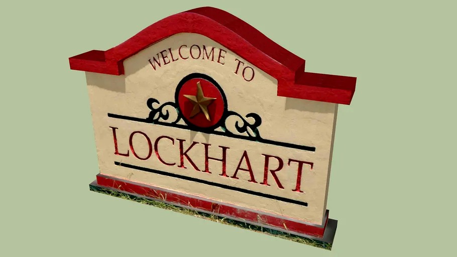 Welcome Sign Lockhart, Texas