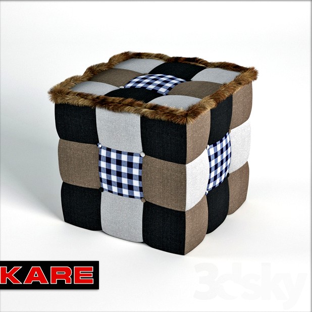 Kare Stool Patchwork Highlands