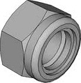 0564005401 Prevailing torque type hexagon nuts with non-metallic inster DIN 985 M18x1.5
