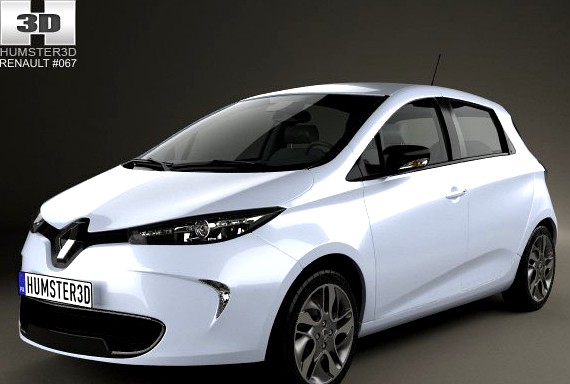 Renault Zoe 2013 3D Model