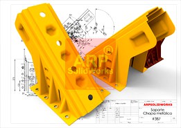 Metal sheet support - 387