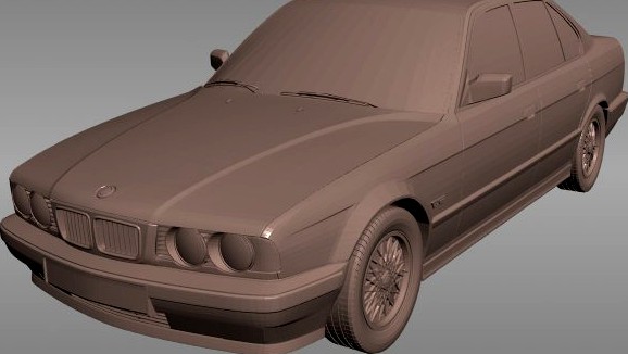 BMW e34 1995 for 3d printer 3D Model