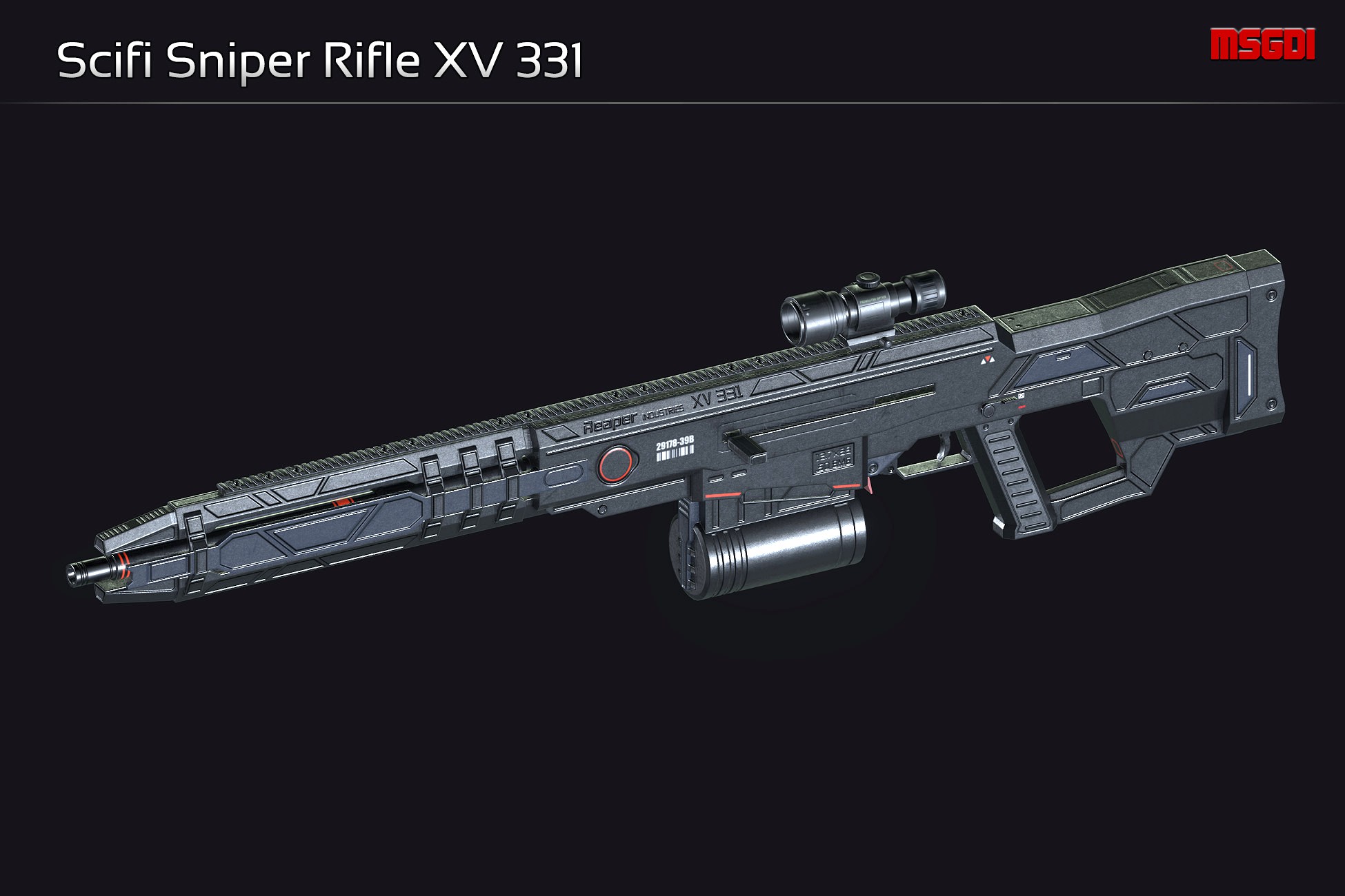 Scifi Sniper Rifle XV 331