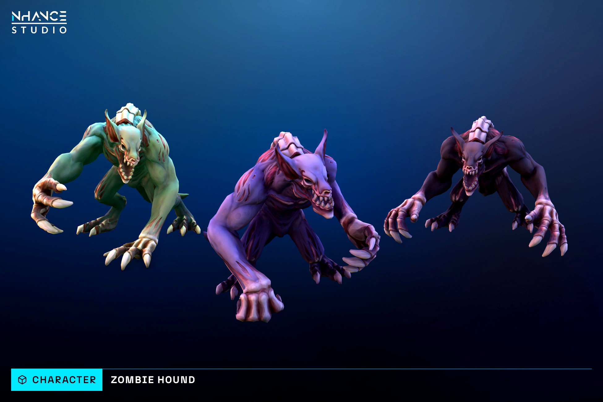 Stylized Fantasy Zombie Hound