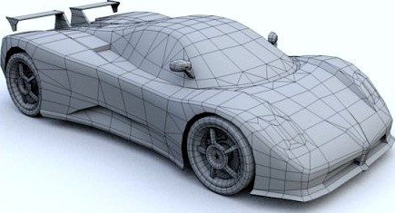 Lambo Zonda 3D Model