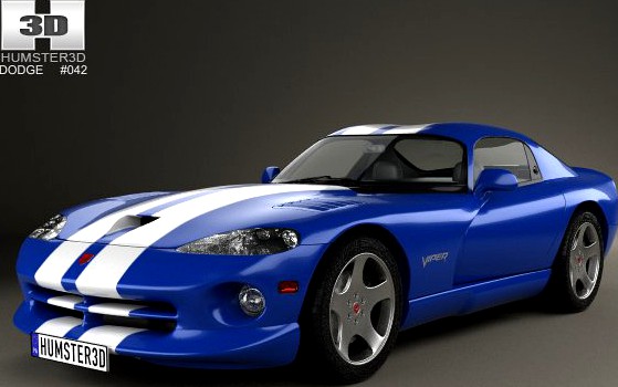 Dodge Viper GTS 1998 3D Model